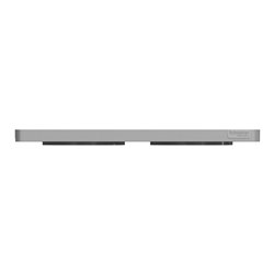 Plaque de finition Odace Touch S530804KB Kvadrat en tissus Ombre liseré aluminium 2 postes