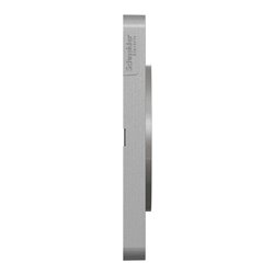 Plaque de finition Odace Touch S530804KG Kvadrat en tissus Perle liseré aluminium 2 postes