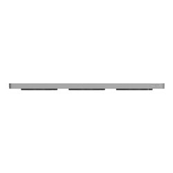 Plaque de finition Odace Touch S530806KG Kvadrat en tissus Perle liseré aluminium 3 postes