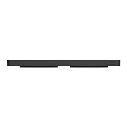 Plaque de finition Odace Touch S540804V Anthracite et ardoise 2 postes