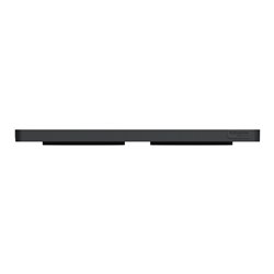 Plaque de finition Odace Touch S540804P4 Anthracite et zingana 2 postes