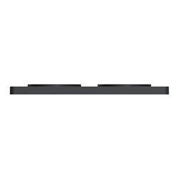 Plaque de finition Odace Touch S540804P4 Anthracite et zingana 2 postes