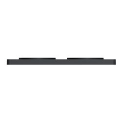 Plaque de finition Odace Touch S540804L Bronze brossé et anthracite 2 postes