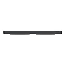 Plaque de finition Odace Touch S540804KY Kvadrat en tissus Ocre et liseré anthracite 2 postes