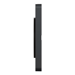 Plaque de finition Odace Touch S540804KY Kvadrat en tissus Ocre et liseré anthracite 2 postes