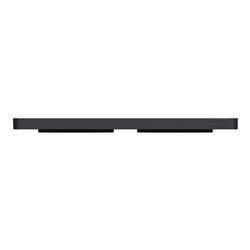 Plaque de finition Odace Touch S540804KG Kvadrat en tissus Perle et liseré anthracite 2 postes