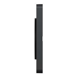 Plaque de finition Odace Touch S540804KG Kvadrat en tissus Perle et liseré anthracite 2 postes