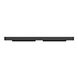 Plaque de finition Odace Touch S540804KB Kvadrat en tissus Ombre et liseré anthracite 2 postes