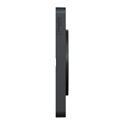 Plaque de finition Odace Touch S540804KB Kvadrat en tissus Ombre et liseré anthracite 2 postes