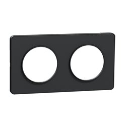 Plaque de finition Odace Touch S540804 Anthracite 2 postes