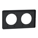 Plaque de finition Odace Touch S540804 Anthracite 2 postes