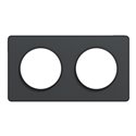Plaque de finition Odace Touch S540804 Anthracite 2 postes
