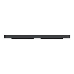 Plaque de finition Odace Touch S540804J Anthracite et aluminium brossé 2 postes