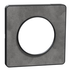 Plaque de finition Odace Touch S540802V Anthracite et ardoise 1 poste