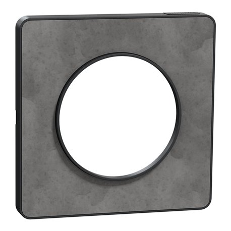 Plaque de finition Odace Touch S540802V Anthracite et ardoise 1 poste Plaque de finition Odace Touch S540802V Anthracite et ardoise 1 poste