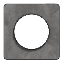 Plaque de finition Odace Touch S540802V Anthracite et ardoise 1 poste