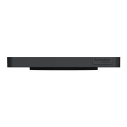 Plaque de finition Odace Touch S540802P4 Anthracite et zingana 1 poste