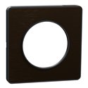 Plaque de finition Odace Touch S540802L Bronze brossé et anthracite 1 poste