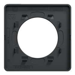 Plaque de finition Odace Touch S540802L Bronze brossé et anthracite 1 poste