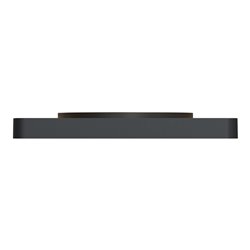 Plaque de finition Odace Touch S540802KY Kvadrat en tissus Ocre et liseré anthracite 1 poste