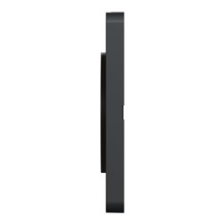 Plaque de finition Odace Touch S540802KY Kvadrat en tissus Ocre et liseré anthracite 1 poste