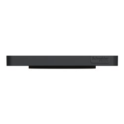 Plaque de finition Odace Touch S540802KY Kvadrat en tissus Ocre et liseré anthracite 1 poste