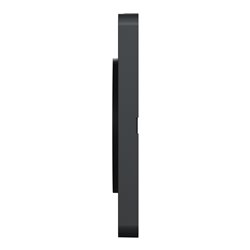 Plaque de finition Odace Touch S540802KG Kvadrat en tissus Perle et liseré anthracite 1 poste