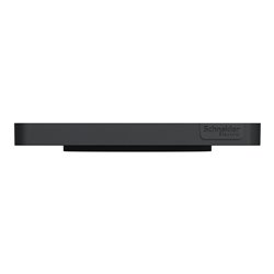 Plaque de finition Odace Touch S540802KG Kvadrat en tissus Perle et liseré anthracite 1 poste