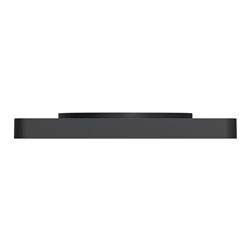 Plaque de finition Odace Touch S540802KB Kvadrat en tissus Ombre et liseré anthracite 1 poste