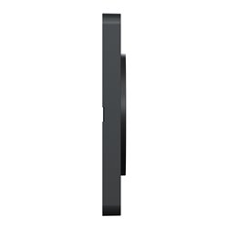 Plaque de finition Odace Touch S540802KB Kvadrat en tissus Ombre et liseré anthracite 1 poste