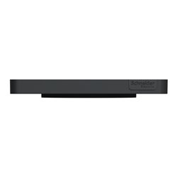 Plaque de finition Odace Touch S540802KB Kvadrat en tissus Ombre et liseré anthracite 1 poste