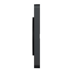 Plaque de finition Odace Touch S540802KB Kvadrat en tissus Ombre et liseré anthracite 1 poste