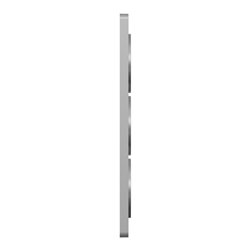 Plaque de finition Odace Touch S530816V Aluminium et ardoise 3 postes verticaux