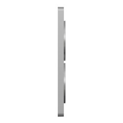 Plaque de finition Odace Touch S530814 Aluminium 2 postes verticaux