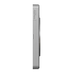 Plaque de finition Odace Touch S530808V Aluminium et ardoise 4 postes