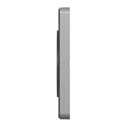 Plaque de finition Odace Touch S530808V Aluminium et ardoise 4 postes