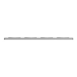 Plaque de finition Odace Touch S530808V Aluminium et ardoise 4 postes