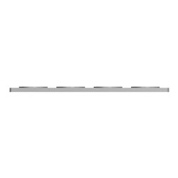 Plaque de finition Odace Touch S530808J Aluminium et aluminium brossé 4 postes