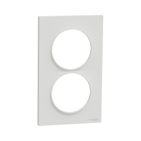 Plaque de finition Odace Styl S520714 Blanc 2 postes Plaque de finition Odace Styl S520714 Blanc 2 postes
