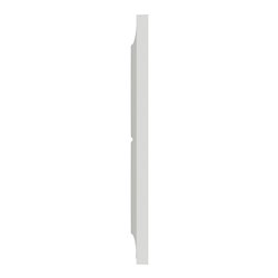 Plaque de finition Odace Styl S520714 Blanc 2 postes