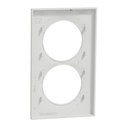 Plaque de finition Odace Styl S520714 Blanc 2 postes