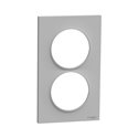 Plaque de finition Odace Styl S520714E Aluminium 2 postes