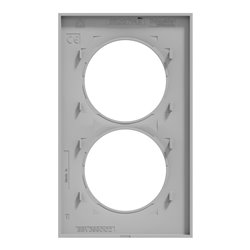 Plaque de finition Odace Styl S520714E Aluminium 2 postes