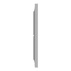 Plaque de finition Odace Styl S520714E Aluminium 2 postes