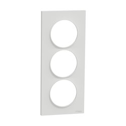 Plaque de finition Odace Styl S520716 Blanc 2 postes