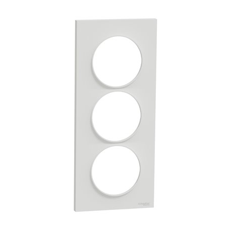 Plaque de finition Odace Styl S520716 Blanc 2 postes