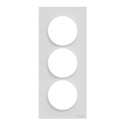 Plaque de finition Odace Styl S520716 Blanc 2 postes
