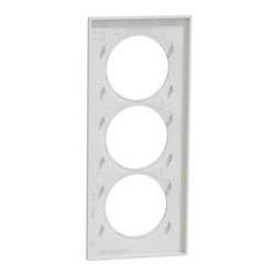 Plaque de finition Odace Styl S520716 Blanc 2 postes