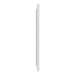 Plaque de finition Odace Styl S520716 Blanc 2 postes