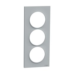 Plaque de finition Odace Styl S520716B1 Pierre (Pantone 429C) 3 postes